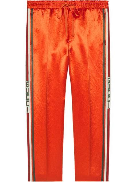 gucci joggers orange blue|farfetch gucci joggers.